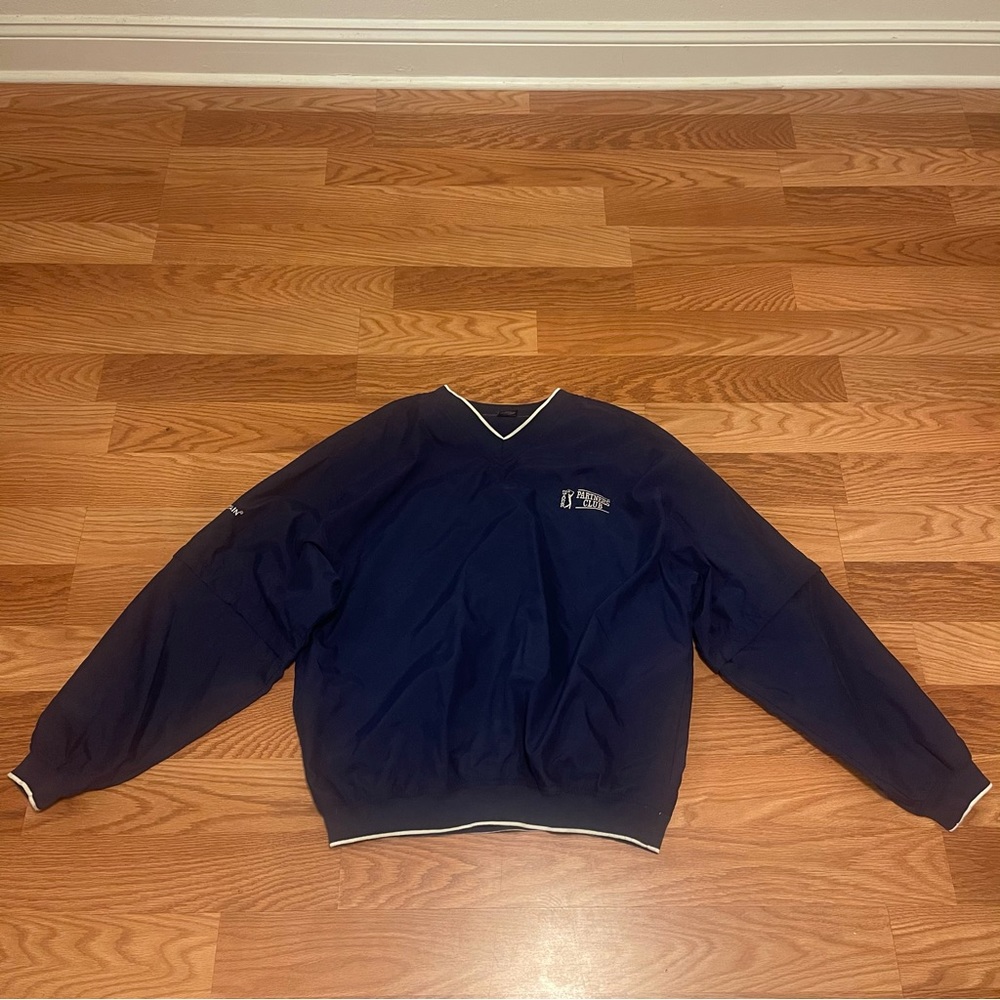 Sun Mountain Mens Golf Rain Jacket XXL Blue Full Zip Windbreaker Waterproof Coat